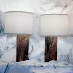 Live Edge Bocote Modern Geometry Lamps