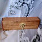 Wavy Wooden Keepsake Box - Sculptural Storage | Artisan Memory Keeper