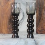 Ebony & Midnight Mist Wine Chalices – A Marriage of Rare Beauties