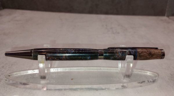 Gun Metal Slimline Pens - Sophisticated Edge Meets Natural Beauty - Image 3