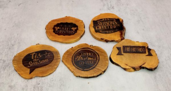 Palo Verde Wood Cookie Ornaments