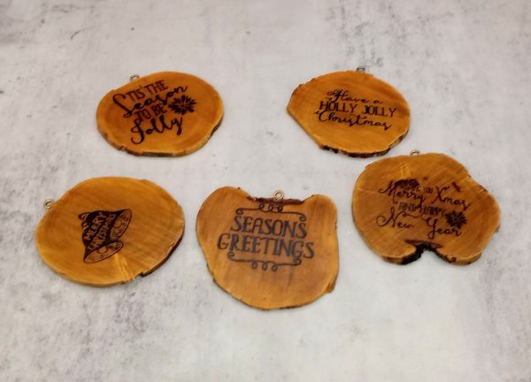 Palo Verde Wood Cookie Ornaments - Image 2