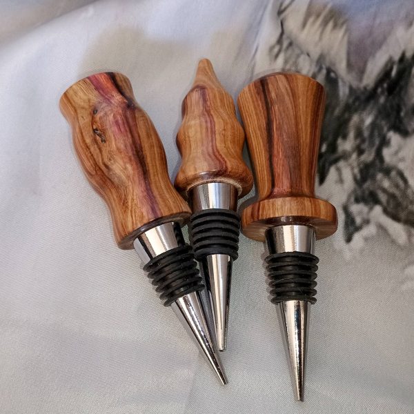 Handcrafted Bottle Stoppers - Wood Art Wine Accessories | Unique Bar Tools - Image 19