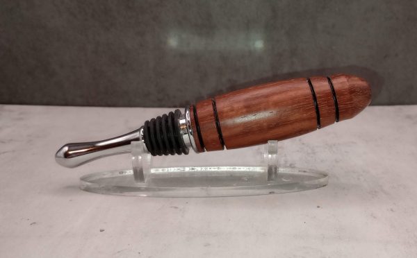 Handcrafted Bottle Stoppers - Wood Art Wine Accessories | Unique Bar Tools - Image 3