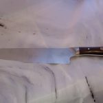 Handcrafted 8" Chef's Knives African Blackwood & Italian Olive Handles