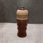 Handcrafted Maple & Walnut Salt & Pepper Mill - All-in-One Grinder
