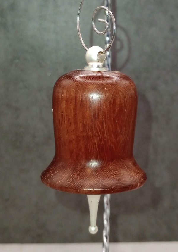 Large (1") Turned Bloodwood Bell - Image 2