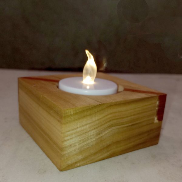 Handcrafted Wooden Candle Holders - Image 5