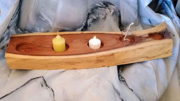 Handcrafted Wooden Candle Holders - Image 8