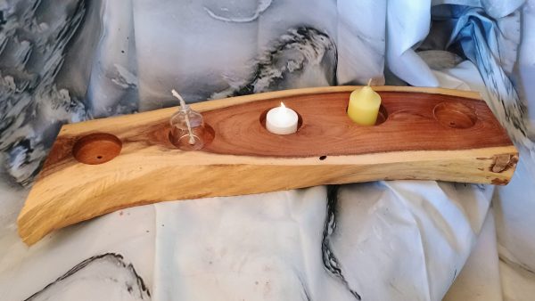 Handcrafted Wooden Candle Holders - Image 9