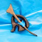 Whimsical Hand-Carved Wooden Hair & Scarf Pins - A Touch of Natural Charm!