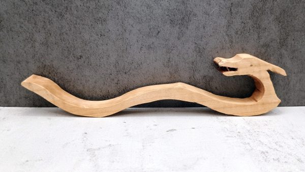 Fire-Breathing Dragon Stick Incense Holder – Hand-Carved Basswood Art - Image 2
