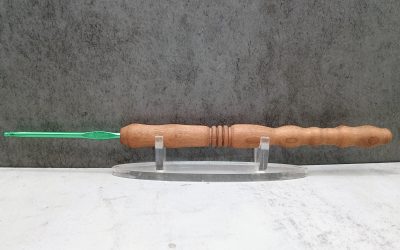 Cherry Wood Crochet Hooks – Ergonomic Comfort | Handcrafted Fiber Tools