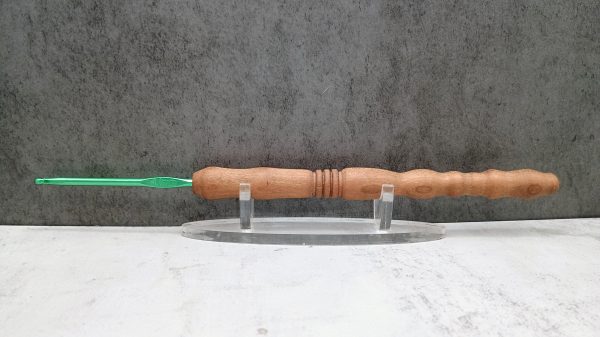 Cherry Wood Crochet Hooks - Ergonomic Comfort | Handcrafted Fiber Tools