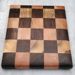 Exquisite Walnut & Toasted Maple End Grain Checkerboard Cutting Board