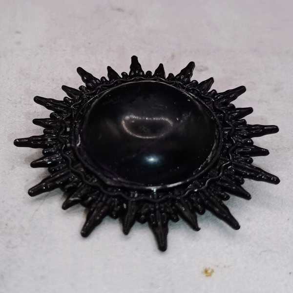 Handcrafted Wood Resin Brooches - Eclectic Art Collection | Wearable Sculptures - Image 2