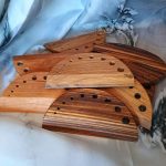 Enchanting Herb Stripper Trio: Handcrafted Zebrawood, Oak, & Cherry