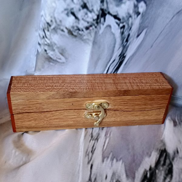 Artisan Crafted Wavy Wooden Keepsake Box - Image 2