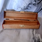 Wavy Wooden Keepsake Box - Sculptural Storage | Artisan Memory Keeper