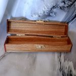 Artisan Crafted Wavy Wooden Keepsake Box