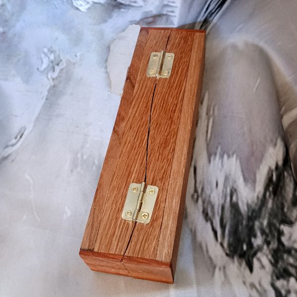 Artisan Crafted Wavy Wooden Keepsake Box - Image 4