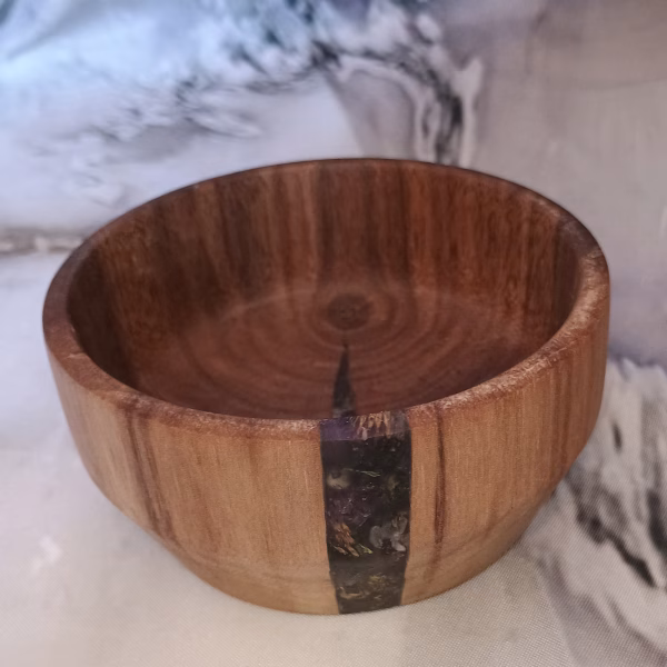 Lightning Struck Cherry Art - Lavender Resin Inlay | Natural Phenomenon Display - Image 2