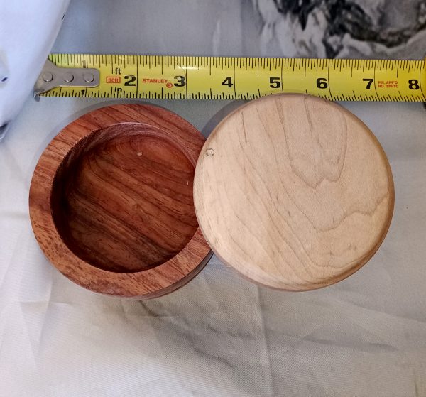 One-of-a-Kind Walnut & Maple Salt Cellars, Handmade Wooden Treasures - Image 21