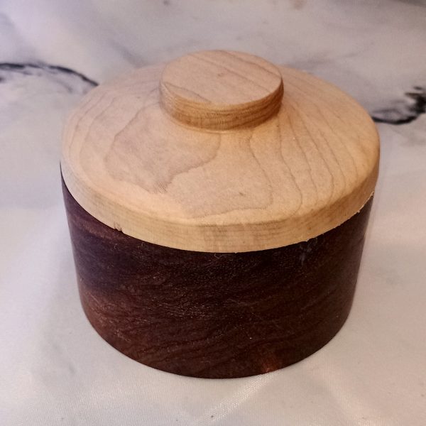 One-of-a-Kind Walnut & Maple Salt Cellars, Handmade Wooden Treasures - Image 5