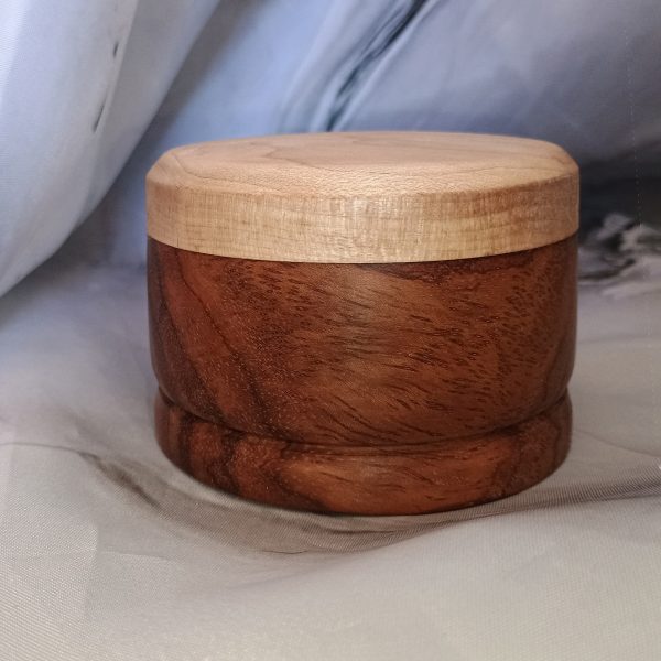 One-of-a-Kind Walnut & Maple Salt Cellars, Handmade Wooden Treasures - Image 19