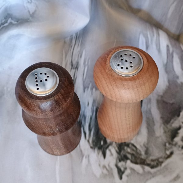 Salt & Pepper Shakers - Walnut & Maple | Handcrafted Table Art - Image 4