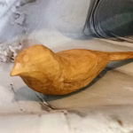 Hand-Carved Basswood Birds - Tramp Art Style | Folk Art Sculpture