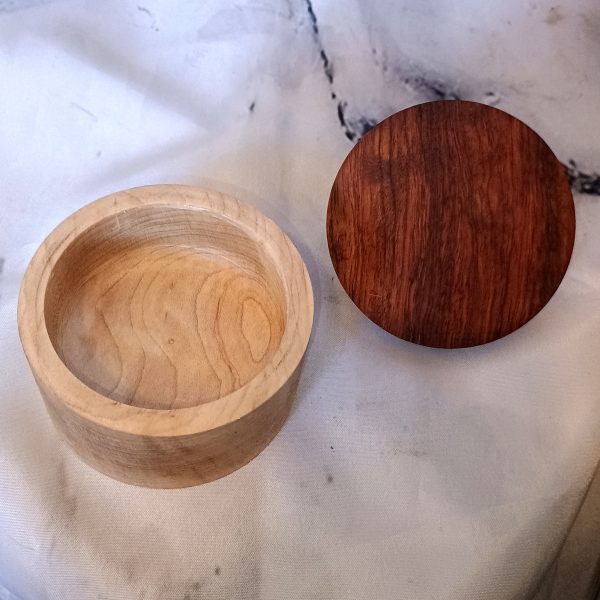 One-of-a-Kind Walnut & Maple Salt Cellars, Handmade Wooden Treasures - Image 9