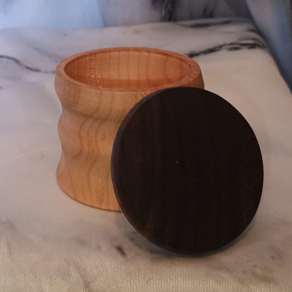 One-of-a-Kind Walnut & Maple Salt Cellars, Handmade Wooden Treasures - Image 8