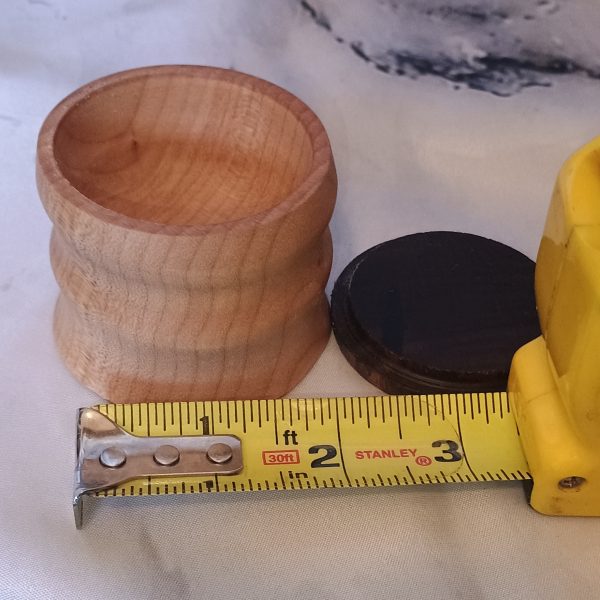 One-of-a-Kind Walnut & Maple Salt Cellars, Handmade Wooden Treasures - Image 10