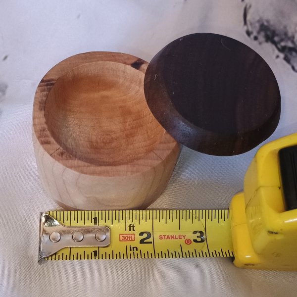 One-of-a-Kind Walnut & Maple Salt Cellars, Handmade Wooden Treasures - Image 15
