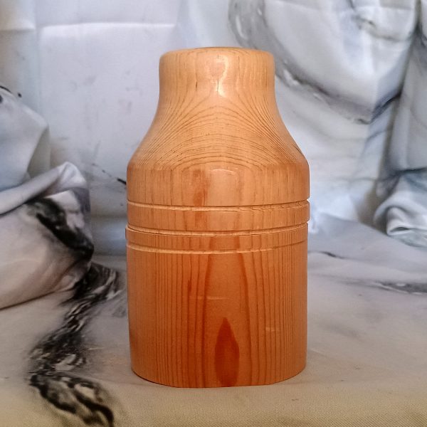 Fruitwood Taper Candleholders with Secret Stash - Image 2