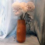 Reclaimed Fruit Wood Vase Set: Sustainable Artistry for Your Home