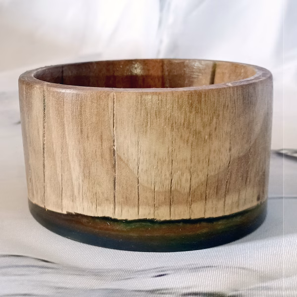 Lightning Struck Cherry Altar Bowl - Sacred Space Art | Spiritual Centerpiece