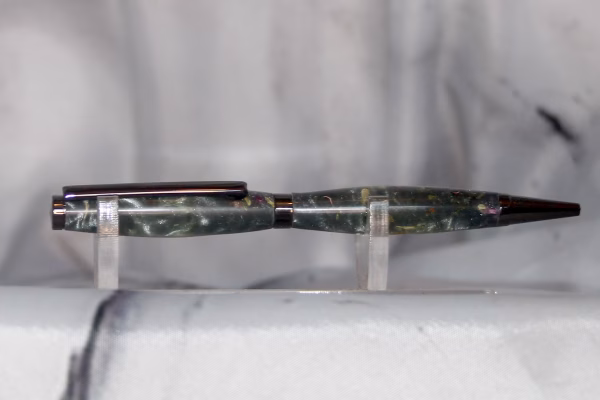 Slimline Gun Metal Pens - Sophisticated Edge Meets Natural Beauty