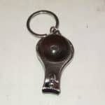 3-in-1 Wood Cabochon Keychain – Bottle Opener & Nail Clipper