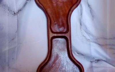 Padauk Dog Bone Charcuterie