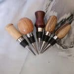 Hand-Turned Scrap Pieces Wine Stoppers | Artisan Hardwood Bar & Hostess Gifts