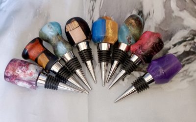 Artisan Wood & Resin Bottle Stoppers | Handcrafted Bar & Wine Gifts