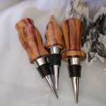 Hand-Turned Canarywood Bottle Stoppers | Artisan Hardwood Bar Gifts
