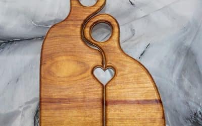 Canary Wood Romeo & Juliet Cutting Board Set — Handcrafted Interlocking Boards