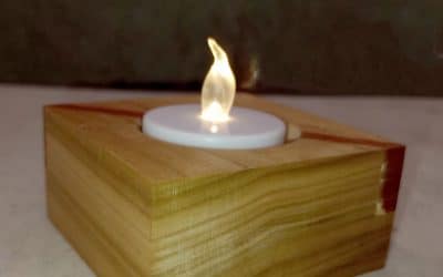 Handcrafted Wooden Candle Holders